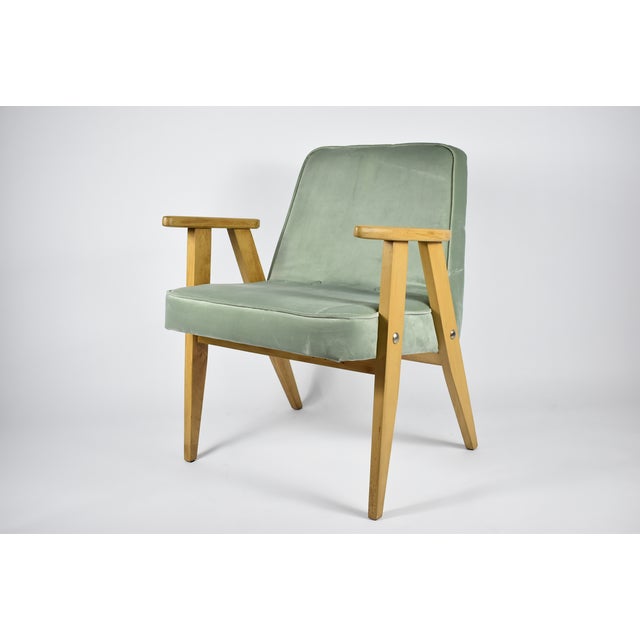 Teak 366 Armchair by J. Chierowski, 1960s For Sale - Image 9 of 9