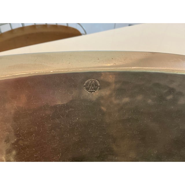 Water Works, Normandy Drop in or Undermount Oval Hammered Sink For Sale In Palm Springs - Image 6 of 7