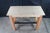 Late 20th Century Rustic Natural Pine Farmhouse Workbench Tall Desk Footrest Hall Table Console For Sale - Image 6 of 12