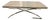 Interlude Home Wood and Aluminum Coffee Table For Sale