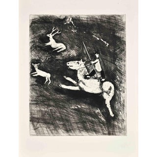 Marc Chagall, The Ride, Etching, 1952, Etching For Sale
