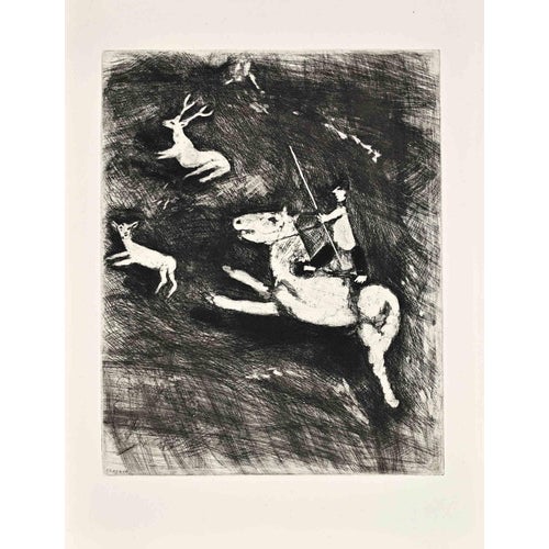 Marc Chagall, The Ride, Etching, 1952, Etching For Sale