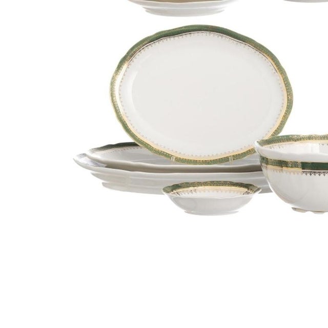 Porcelain Dinner Service from Spal, Set of 71 For Sale - Image 3 of 6