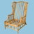 Sink into comfort with this pair of bent rattan wingback chairs. Gracefully curved rattan frames and tall wingback...