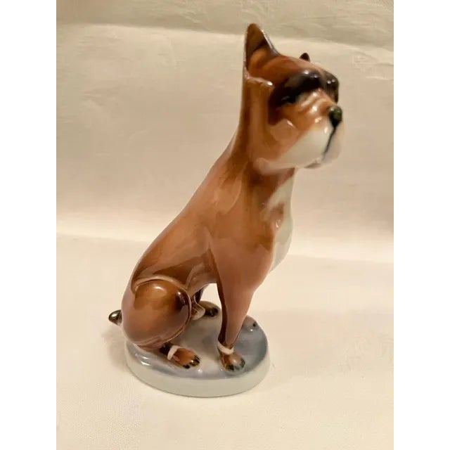 Brown 1960s Zsolnay Boxer Dog Figurine For Sale - Image 8 of 8
