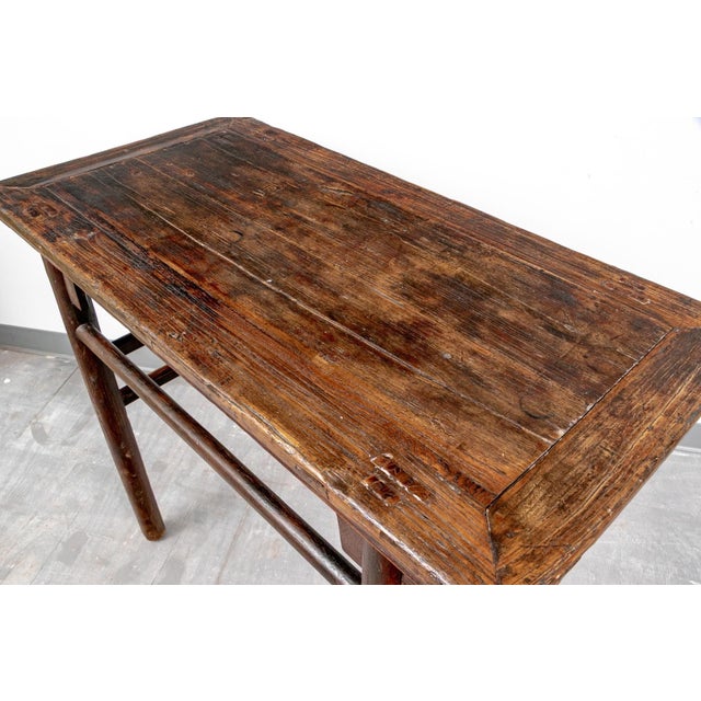 Brown Rustic 19th Century Chinese Altar Form Farmhouse Table For Sale - Image 8 of 8