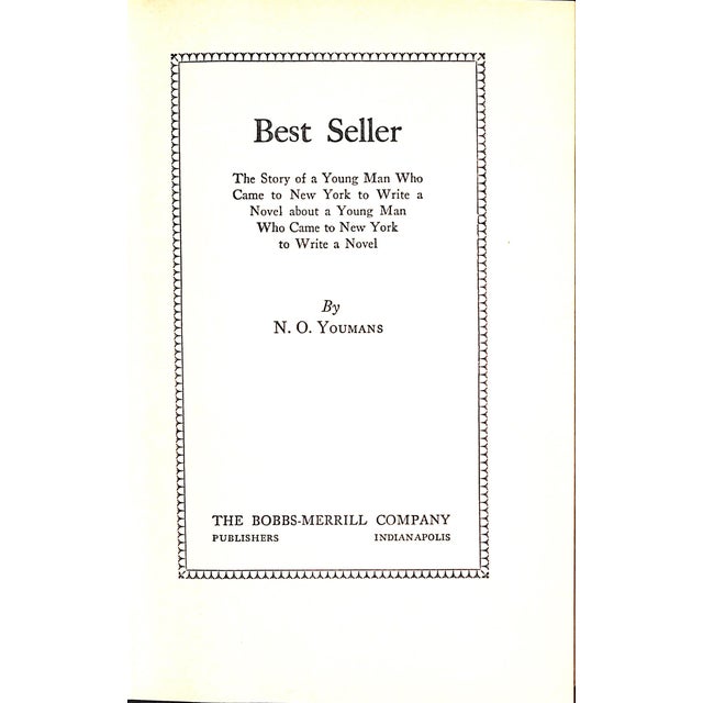 1930s "Best Seller" Book 1930 Youmans, N.O. For Sale - Image 5 of 5