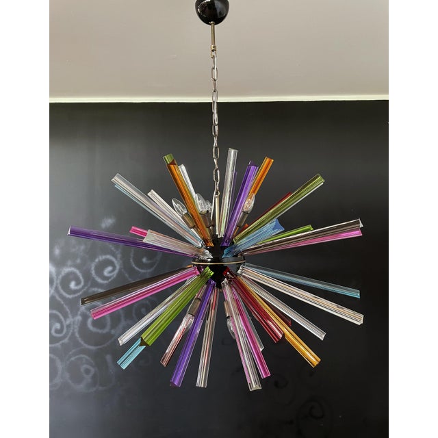 Crystal Prism Sputnik Chandelier, Italy, 1990s For Sale - Image 11 of 18