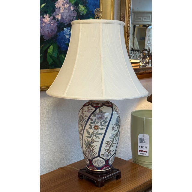 Design Plus Gallery presents a Chinoiserie Ceramic Table Lamp from Ethan Allen. The lamp features a wood base topped with...