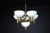 Sculptural Italian Chandelier in Brass & White Opaline Glass, 1970s For Sale - Image 18 of 18