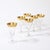 Mid-Century Modern Set of 6 Mid-Century Modernist Gilt Rimmed Wine Glasses by Dorothy Thorpe For Sale - Image 3 of 14