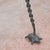 Metal Perch with Turtles and Wrought Iron Grotesques For Sale - Image 4 of 9