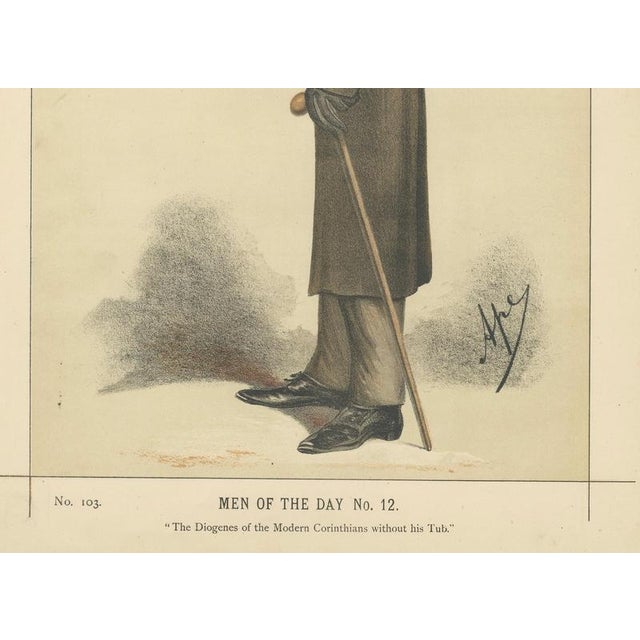 Stooped Victorian Philosopher – Vanity Fair Men of the Day No. 12, 1870 This original chromolithograph was published in...