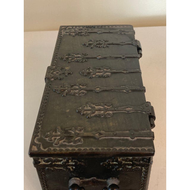 Bronze Antique Bronze Box Commemorating the Battle of Lyndanisse Denmark For Sale - Image 8 of 18