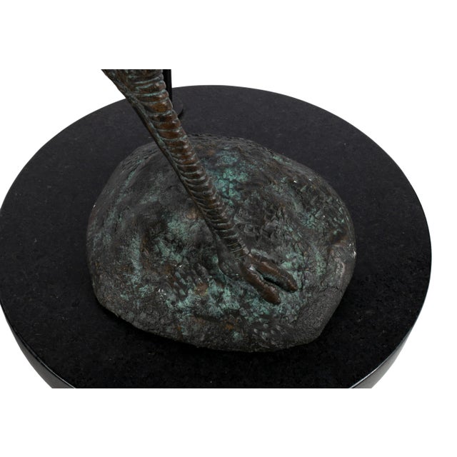 Mid 20th Century Charming Pair of Bronze Ostrich Lamps With Cherubs For Sale - Image 12 of 12