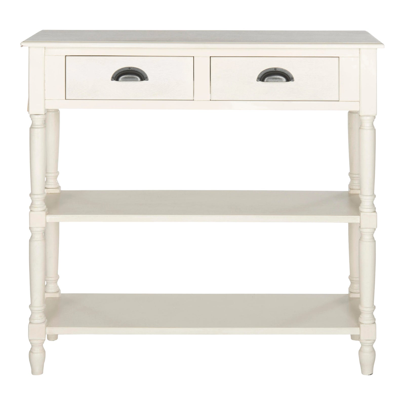 Console Table With Storage in White Chairish