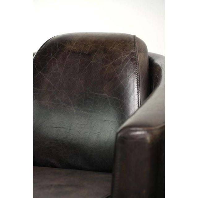 Vintage Club Chairs in Cowhide Leather, Set of 2 For Sale - Image 12 of 15
