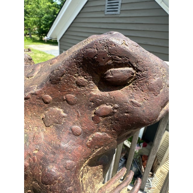 Bronze Frog Sculpture For Sale In Philadelphia - Image 6 of 11