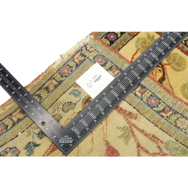 Early 20th Century Antique Tabriz Pictorial Rug - 01'08 X 02'06 For Sale - Image 5 of 9