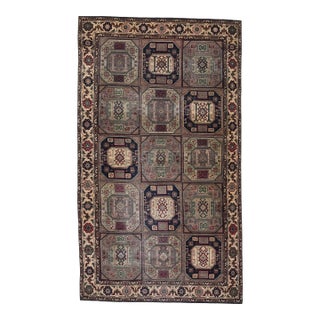 1970s Vintage Turkish Handmade Wool Cotton Brown Area Rug For Sale