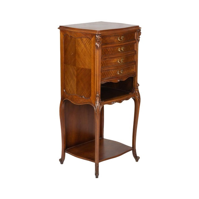 Antique Art Nouveau French Chest of Drawers, 1890s For Sale - Image 4 of 15