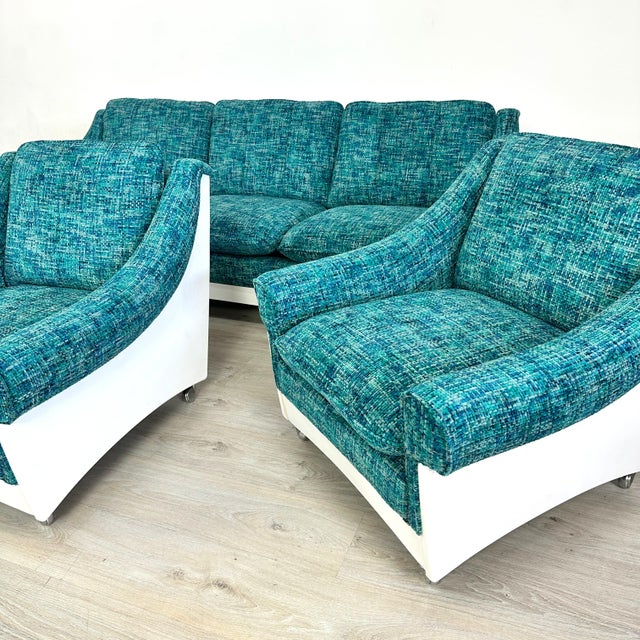 Textile Italian Space Age Lounge Chair For Sale - Image 7 of 9