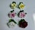 1940s Set of 6 Staffordshire Radnor Bone China Rose Place Card Holders For Sale In New York - Image 6 of 18