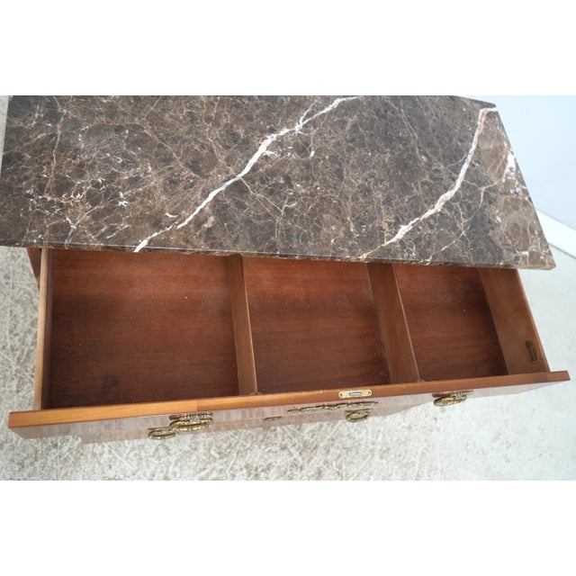 Henredon Henredon Historic Natchez Marble Top Chest For Sale - Image 4 of 18