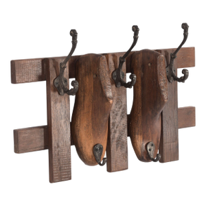 Antique Wood Shoe Last Wall Hook Rack | Rustic Reclaimed Timber Coat Hanger | Unique Industrial Entryway Organizer |Handmade Farmhouse Decor