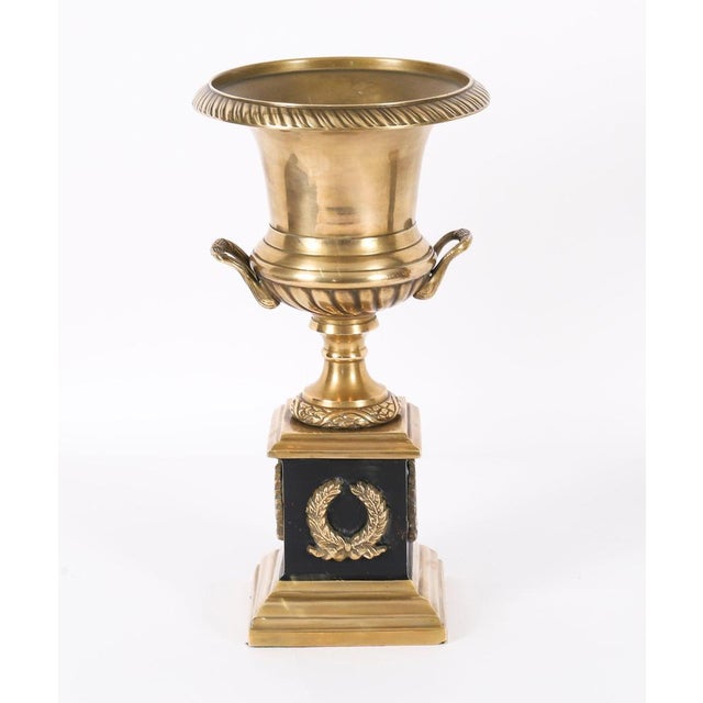 Antique Italian Grand Tour Borghese Bronze Campana Urns, 1800s, Set of 2 For Sale - Image 9 of 17