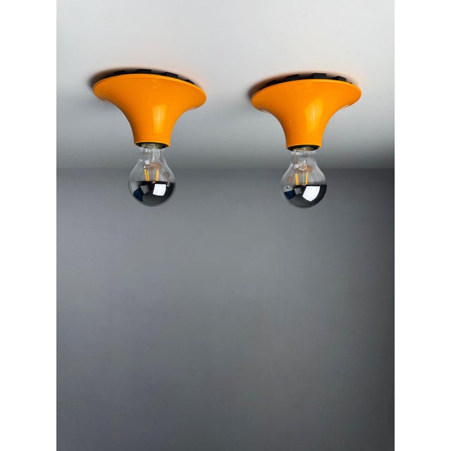 Teti Wall Lamps by Vico Magistretti for Artemide, Italy, 1970s, Set of 2, in Very Good conditions. Designed 1970 to 1979...
