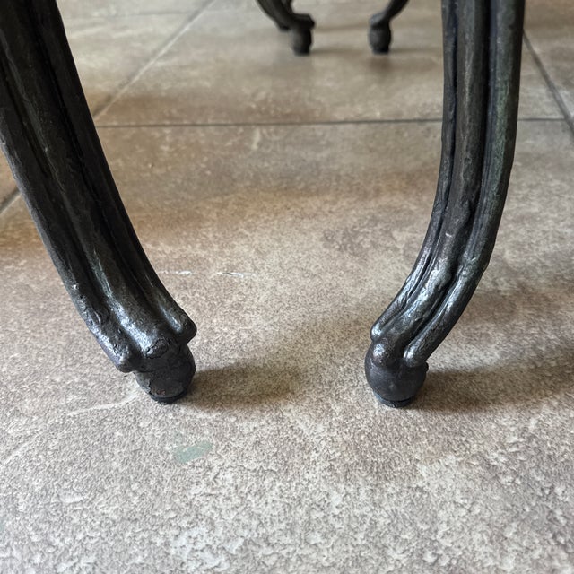 Vintage Wrought Iron & Glass Dining Collection by Hooker Furniture For Sale In Dallas - Image 6 of 12