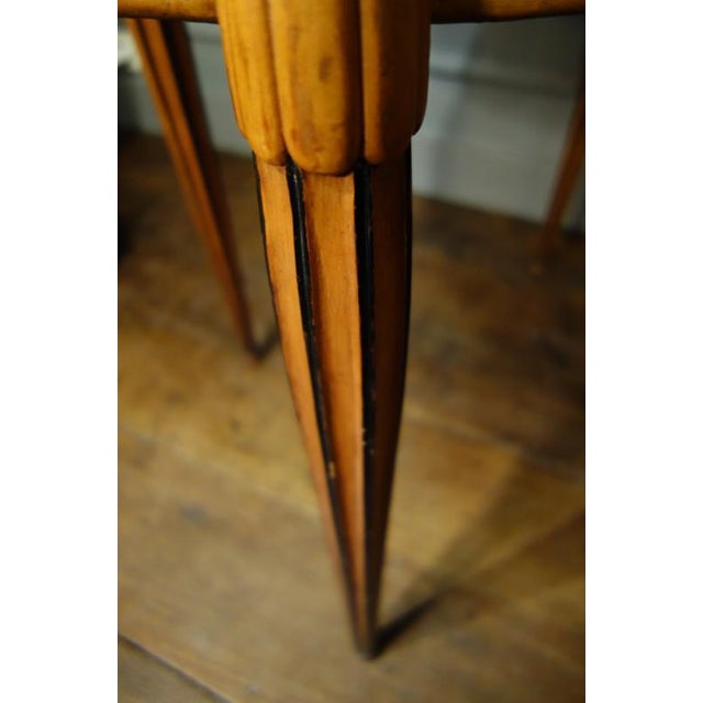 Wood Art Deco Oval Side / Coffee Table, 1920 For Sale - Image 7 of 18