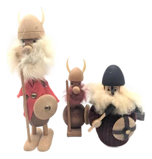 Vintage Danish Norsemen Viking Figurines, Set of 3