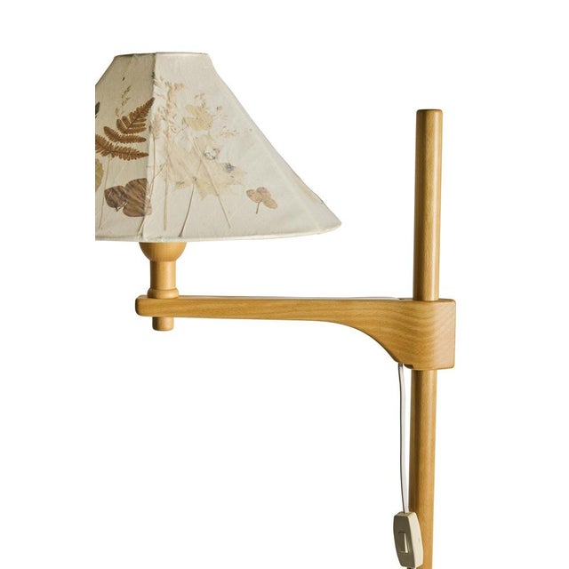 Mid-Century Staken Adjustable Floor Lamp by Carl Malmsten, Sweden, 1940s For Sale - Image 6 of 9