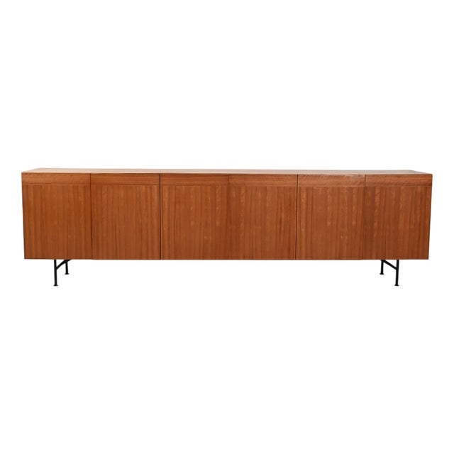 Six-Door Teak Sideboard attributed to Nils Jonsson, 1950s For Sale
