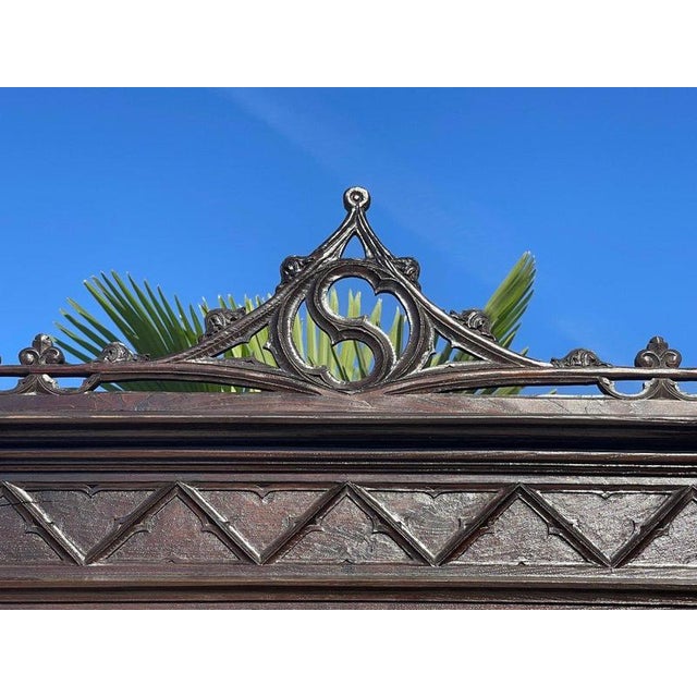 Gothic Dining Table and Chairs, Set of 8 For Sale - Image 12 of 13