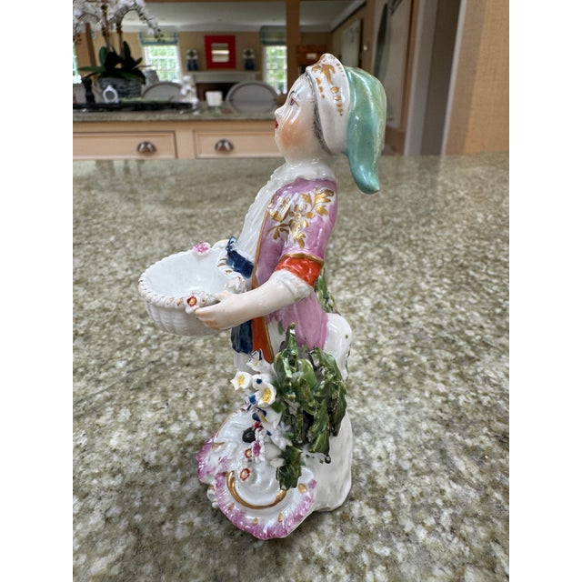 Traditional Mid 20th Century Porcelain Figure of a Boy For Sale - Image 3 of 8