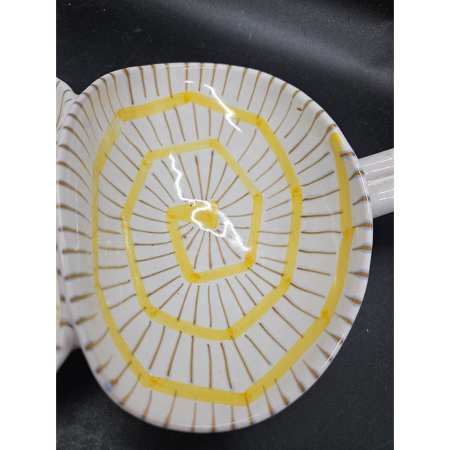 Mid-Century Modern MCM Fratelli Fanciullacci Ceramic Serving Dish For Sale - Image 3 of 5