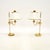 Mid-Century Modern Vintage Swedish Brass and Tole Table Lamps from Boréns, 1970s, Set of 2 For Sale - Image 3 of 11