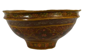 Antique Hand-Painted Indian Bowl