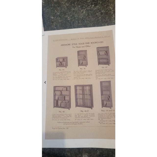 Globe-Wernicke Walnut Bookcase #48d Adjustable Shelfs For Sale - Image 10 of 10