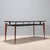 Wood Vintage Table in Mahogany and Metal with Glass, 1960s For Sale - Image 7 of 8