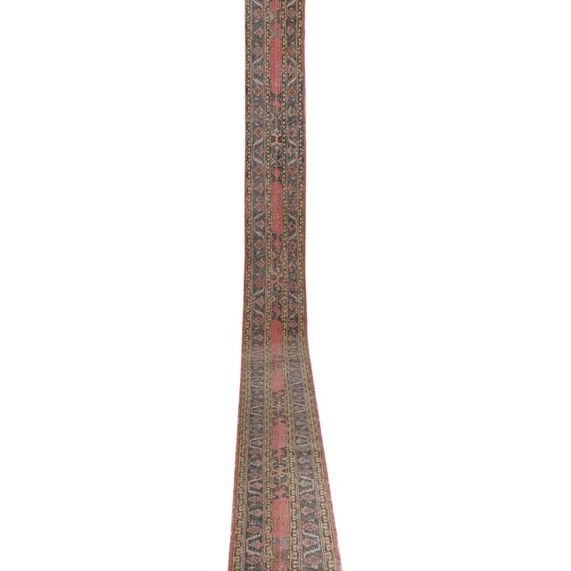 1960s Hand-Knotted Anatolian Runner - Stair Carpet 1'7'' X 23'9'' 20" x 287" / 52 x 728 Cm Hand woven with high quality...