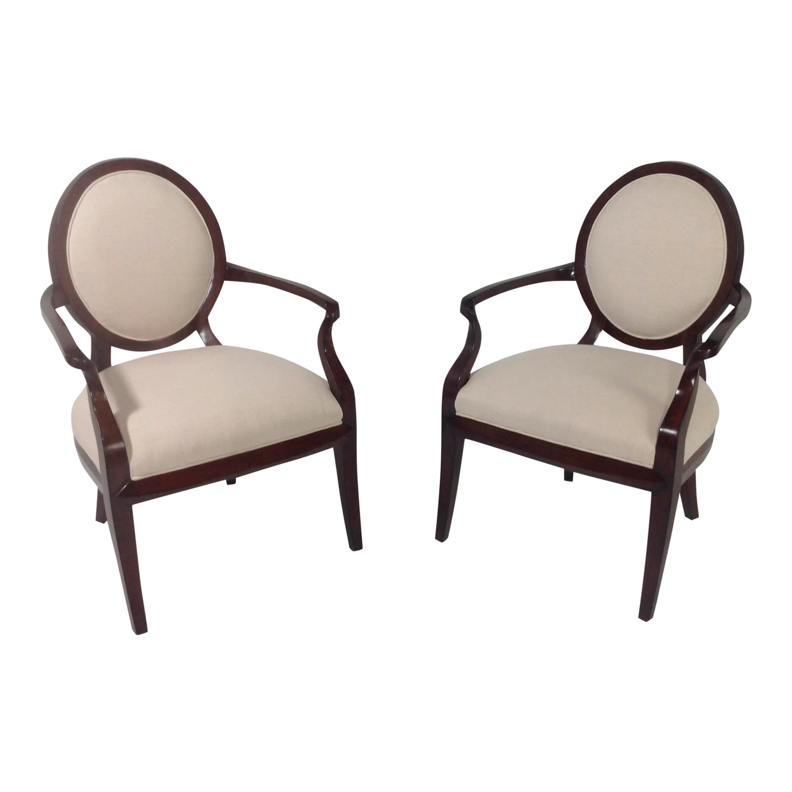 Modern Accent Chairs a Pair Chairish