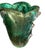 Glass Seguso Murano Green & Gold Aventurine Art Glass Vase. Mid-20th Century. For Sale - Image 7 of 9