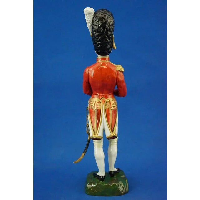 Porcelain Sculpture of Napoleonic Soldier from Capodimonte Manufacture For Sale - Image 5 of 18