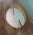 Vintage Metal Filigree Large Oval Mirror Vanity Tray Brass Finish For Sale - Image 12 of 18