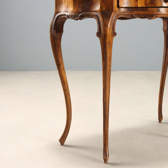 Barocchetto Style Walnut Nightstands, Set of 2 For Sale - Image 10 of 14