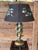 Late 20th Century Vintage Italian Tole Lemon Table Lamp by Sarreid With Hand Painted Signed Shade For Sale - Image 5 of 12
